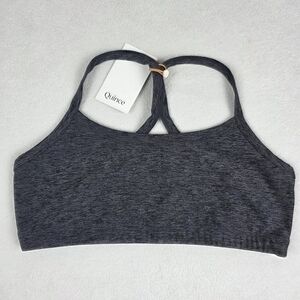 Quince Sports Bra Women's Size Small Heather Gray Athleisure Yoga Gym Workout